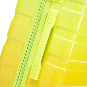 PC Spinner Wheel Luggage Set with 360° Wheels - Green + Yellow