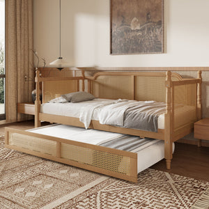 Traditional Style Daybed With Trundle