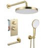 10" Shower System Set With Control Valve And Overhead Shower