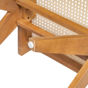 Chandigarh Dining Room Chairs with Natural Rattan (Set of 2)