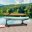 Freestanding-kayak-storage-rack-–-holds-2-kayaks,-heavy-duty-adjustable-stand-with-lockable-wheels-for-kayak,-canoe,-sup-&-surfboard-Outdoor-Cabinets-&-Storage