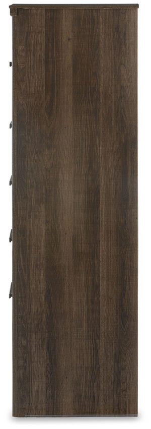 Juararo - Five Drawer Chest - Dark Brown