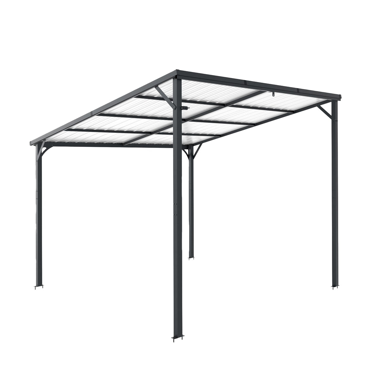 Outdoor Pergola, 10' x 10' Hardtop Gazebo for Yard