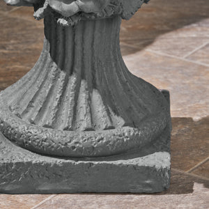 MGO Garden Urn Planter with Weather Resistance - Gray