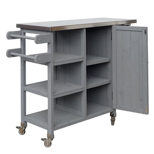 Foldable Outdoor Kitchen Island Patio Kitchen Cart