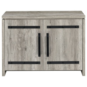 2 Door Accent Cabinet With Accents - Gray