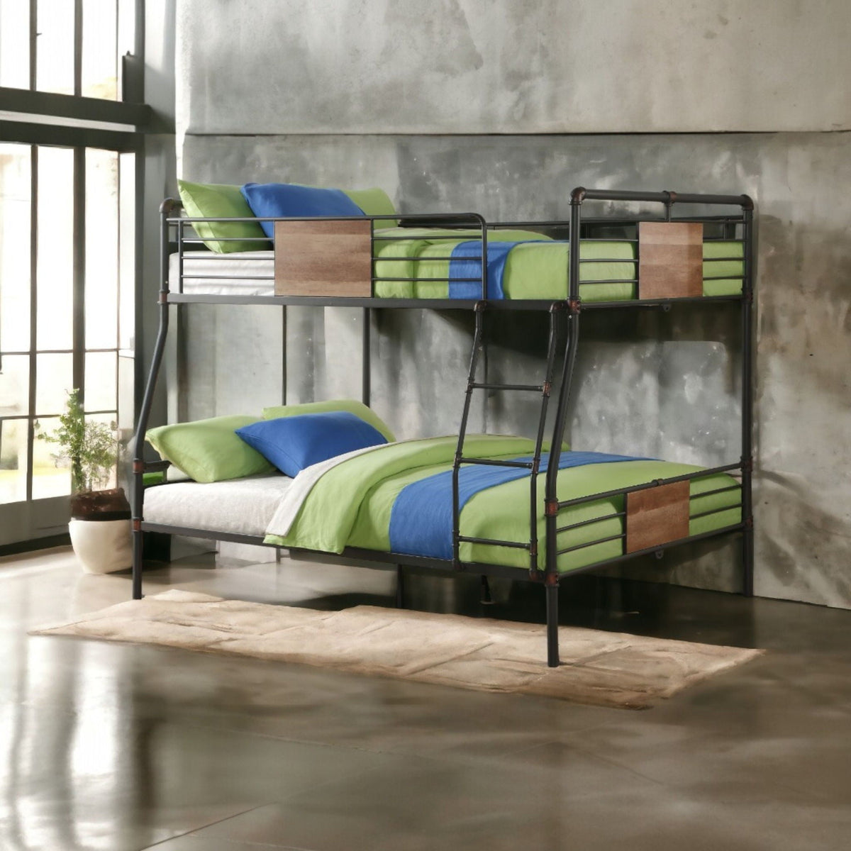Brantley - Full Long / Queen Bunk Bed - Black