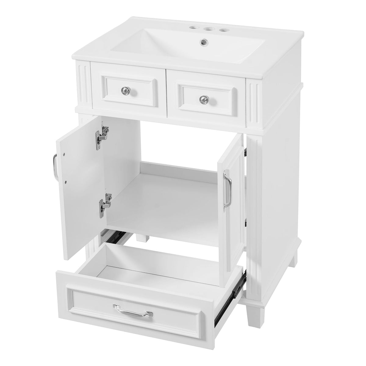 Bathroom Vanity With Sink, Storage Cabinet