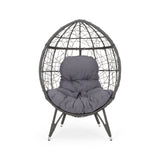 Cosmos - Round Hammered Iron Teardrop Chair