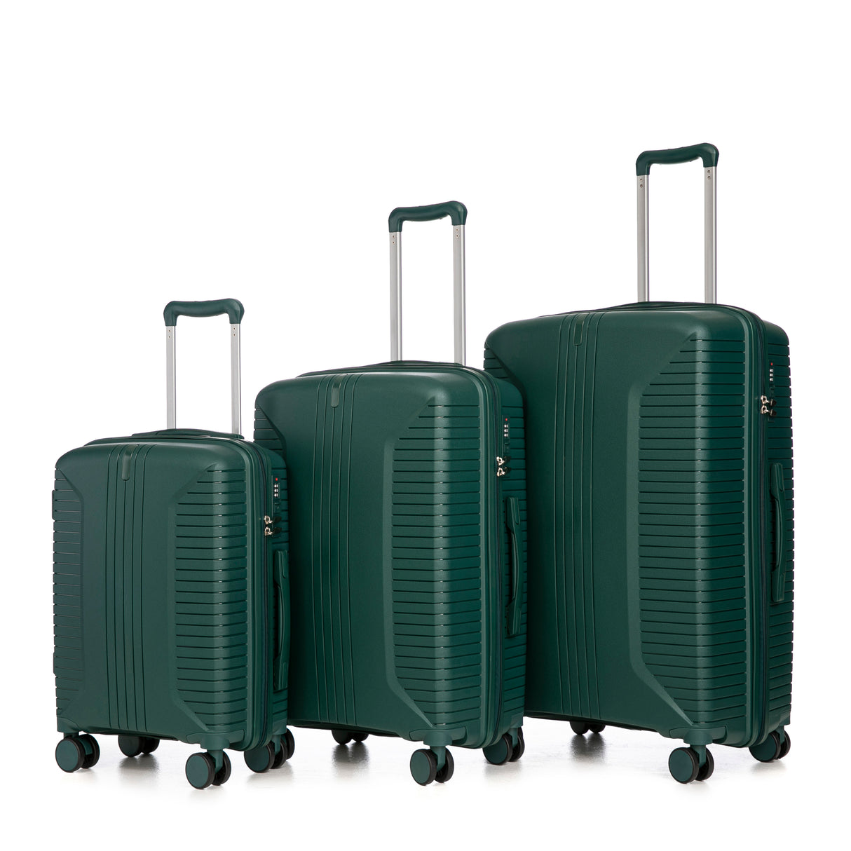 20'/24'/28' 3 pcs/set in PP Spinner Wheel Luggage (Emerald)