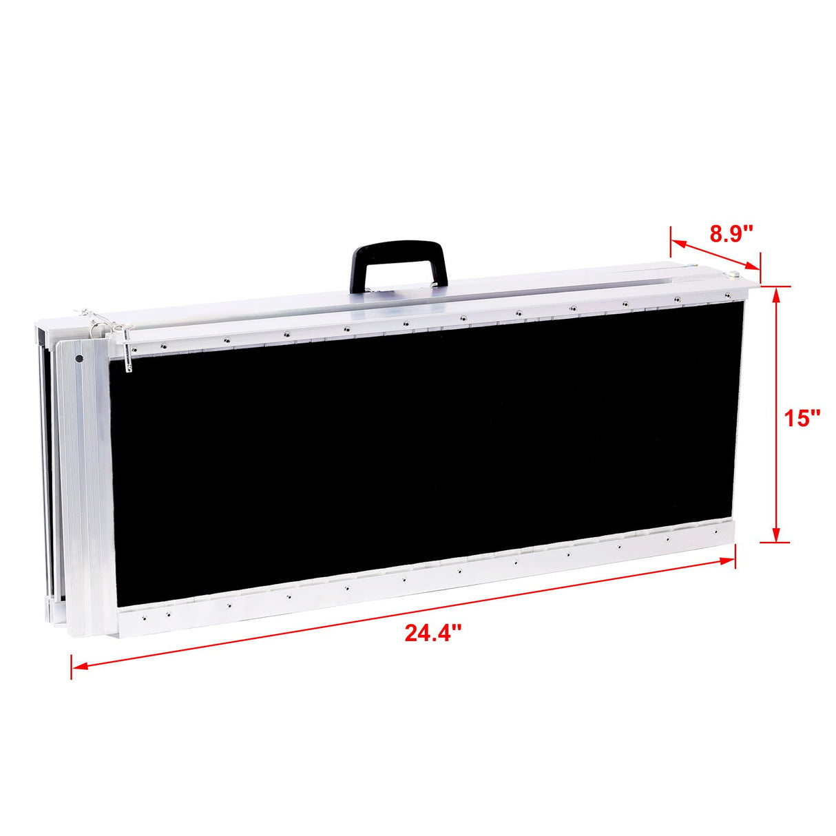 Portable And Foldable Wheelchair Ramp With Non-Skid Surface
