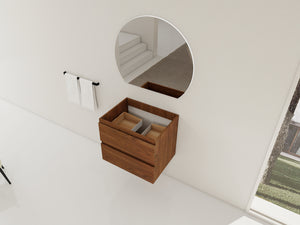 24" Wall-Mounted Bathroom Vanity