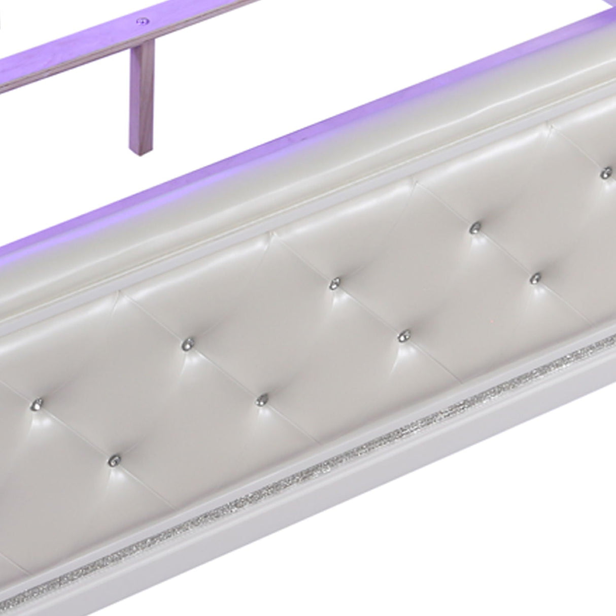 Opium - King Size Tufted Bed - White