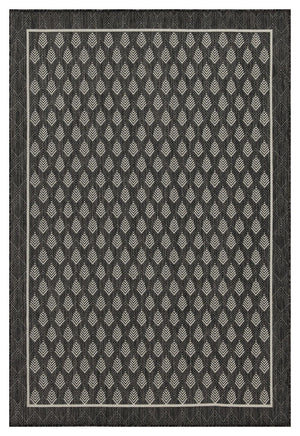 Sunshine - 5'3" X 7'3" Indoor, Outdoor Polypropylene Area Rug - Anthracite