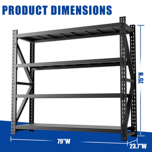 Heavy Duty Metal Adjustable Garage Shelves