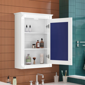 Wall Mounted Bathroom Storage Medicine Cabinet For Over Toilet With Mirror