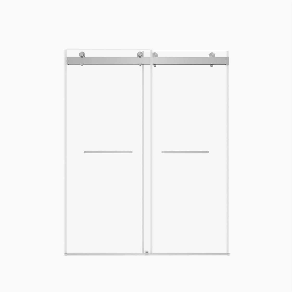 Frameless Sliding Glass Shower Doors 56-60" Width x 76" Height