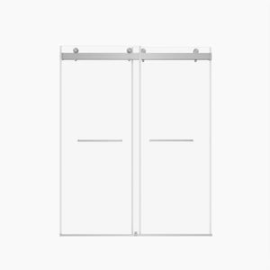 Frameless Sliding Glass Shower Doors 56-60" Width x 76" Height