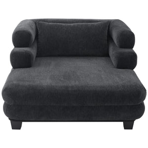 Oversized Chaise Lounge Sofa Bed with Deep Seat and Layered Armrests