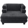 Oversized Chaise Lounge Sofa Bed with Deep Seat and Layered Armrests