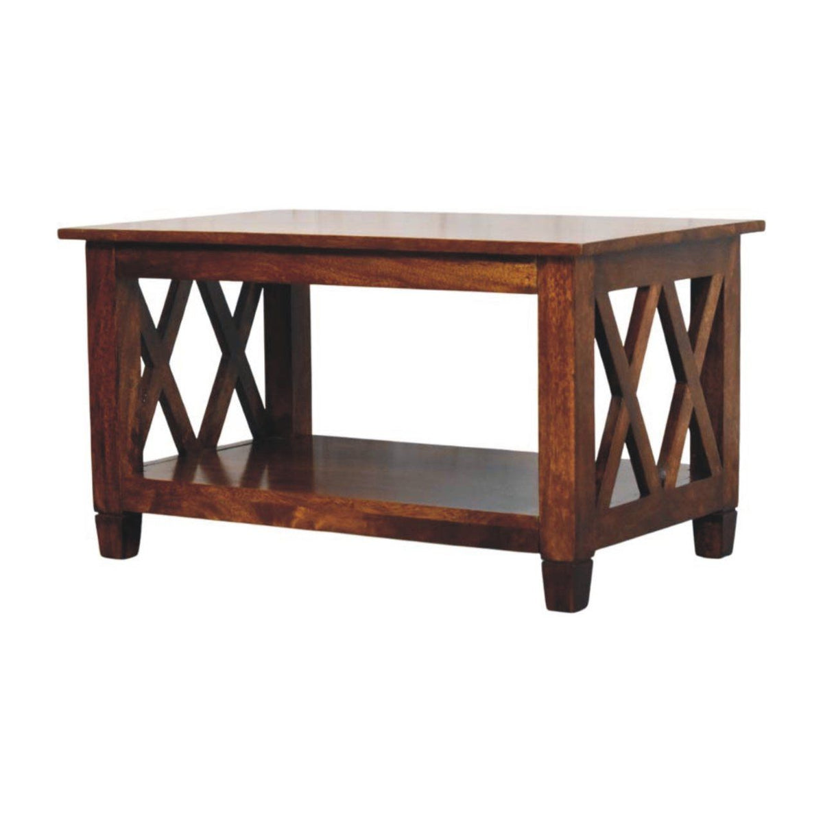 Belmont - X Frame Coffee Table - Brown