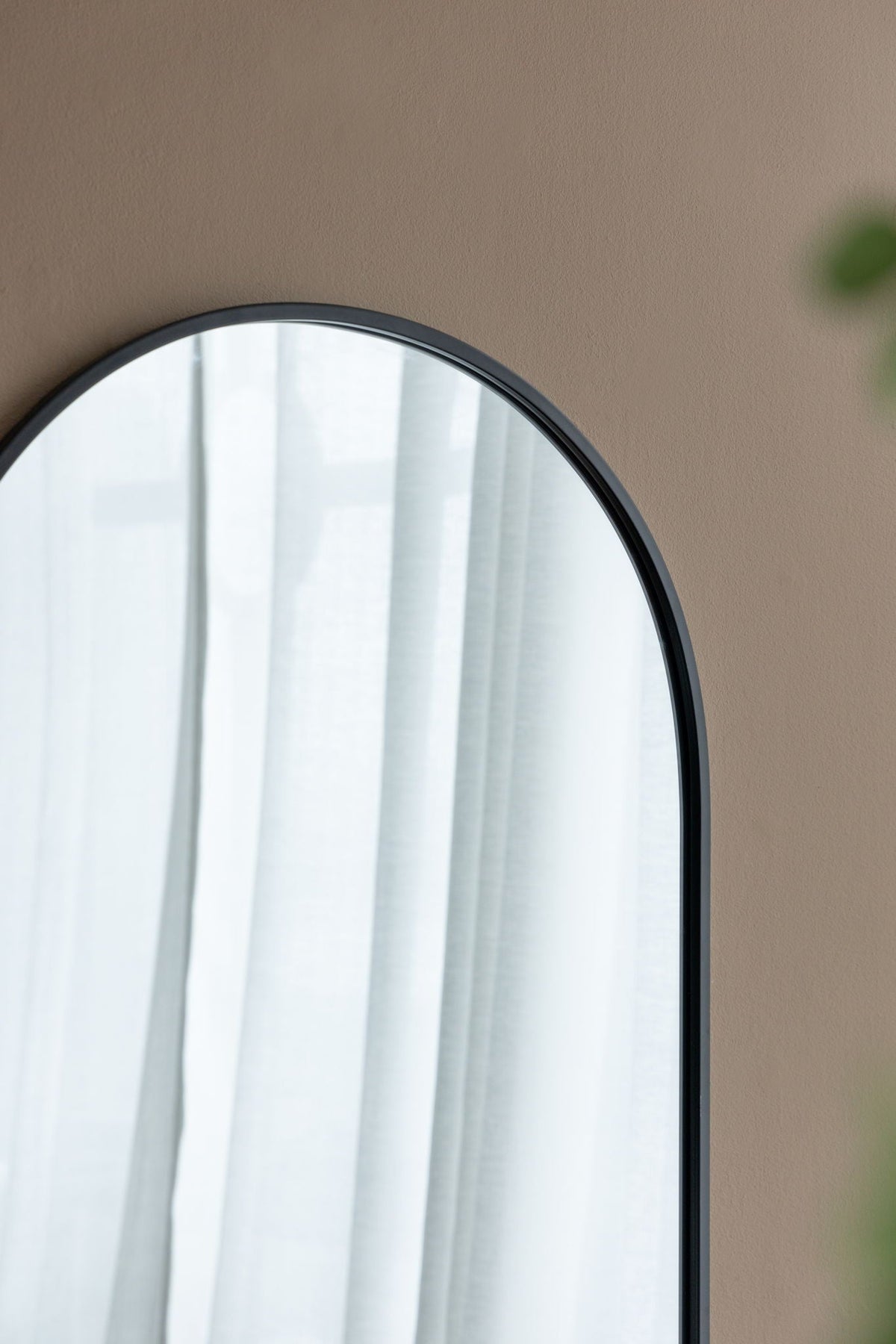 Arched Mirror With Metal Frame, Wall Mirror For Living Room Bedroom Entryway