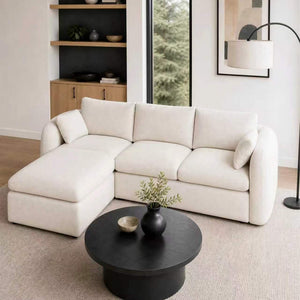 Fully Sponge Compressed Sectional Sofa