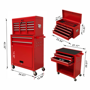 8-Drawer High-Capacity Rolling Tool Chest