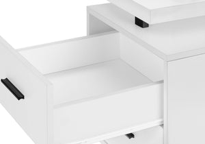 Computer Desk For Home Office, Laptop, Left, Right Set - Up, Storage Drawers, Contemporary & Modern