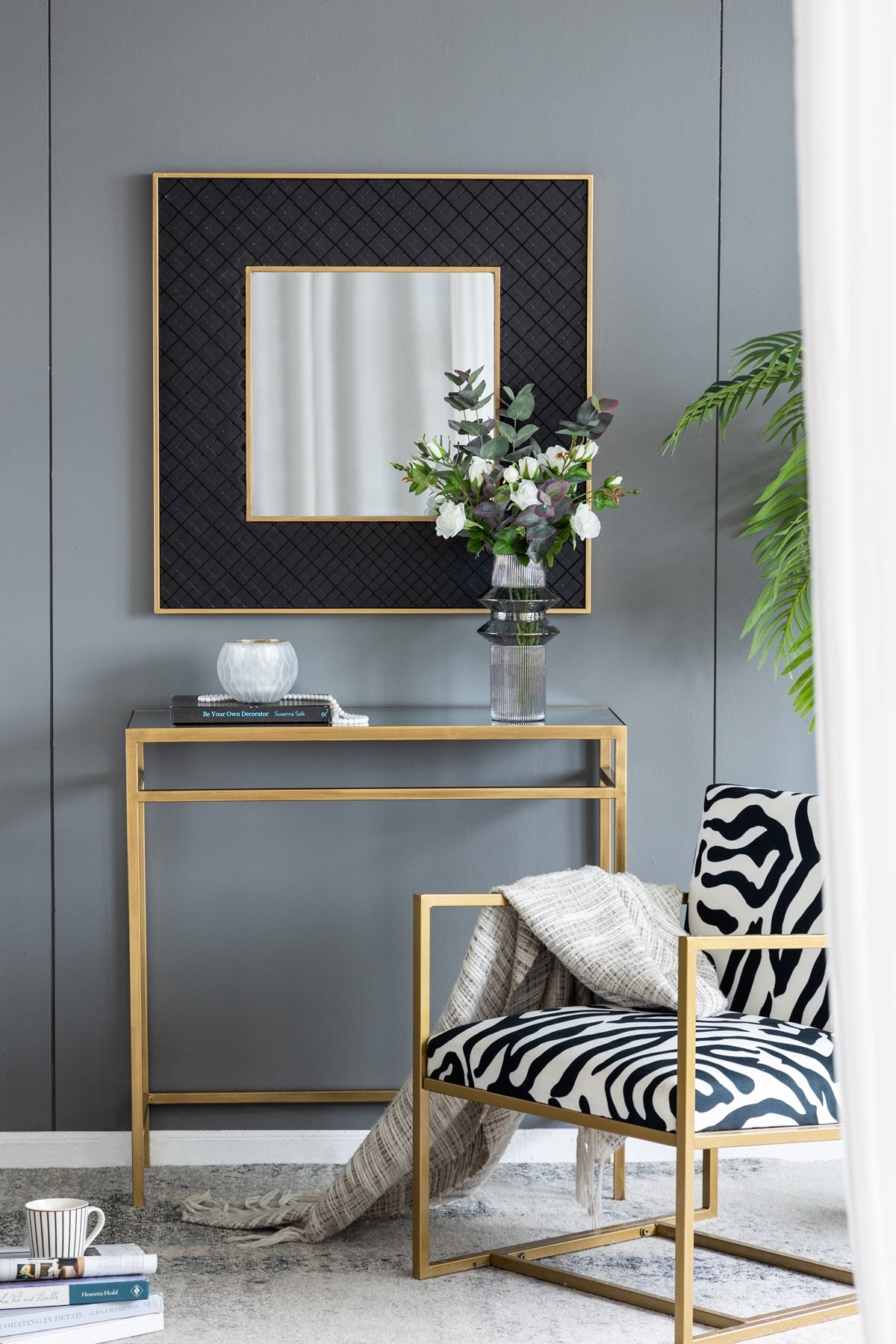 D5.9x11.8'H Fluted Accent Vases with Ribbed Design, Set of 2