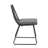 DEJA Chair 2PCS with 2 Cushions, Gray