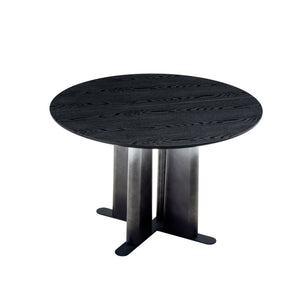 Dining Table With Gradient Legs - Black