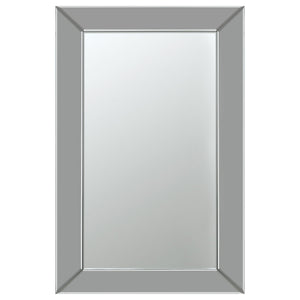 Pinciotti 36 x 24 Inch Beveled Frame Wall Mirror Silver