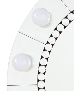 Farai Glam Mirrored & Faux Crystal Diamonds Wall Décor Mirror