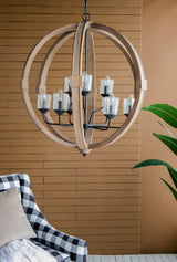 Chandelier Hanging Light Fixture with Adjustable Chain for Kitchen