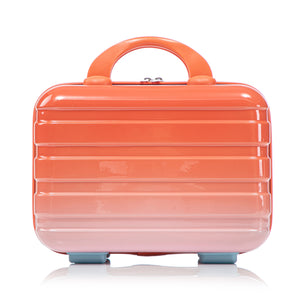 2 Pc PC Spinner Wheel Luggage Set with Lock - Gradient Blue Red