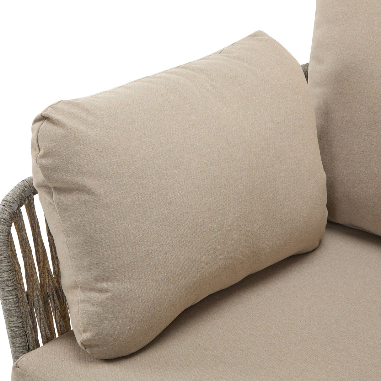 Rope Lounge Chair With Cushions For Modern Spaces