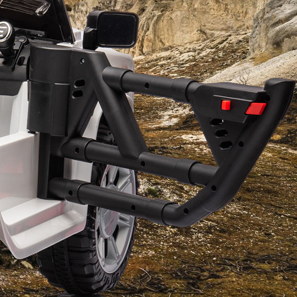 Electric Ride-On Car for Kids with Leather Seat and Four-Wheel Drive