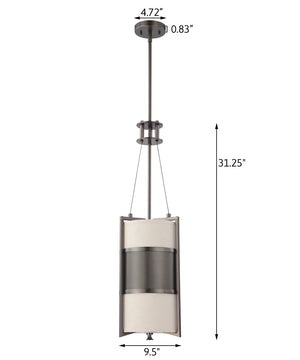 10"W Diesel 1-Light LED Pendant Light Hazel Bronze