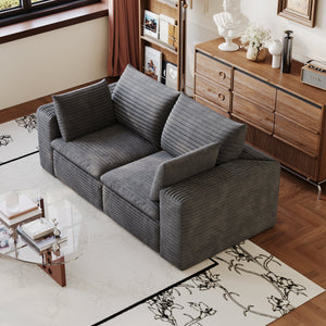 71" Cloud Sofa in Corduroy Fabric