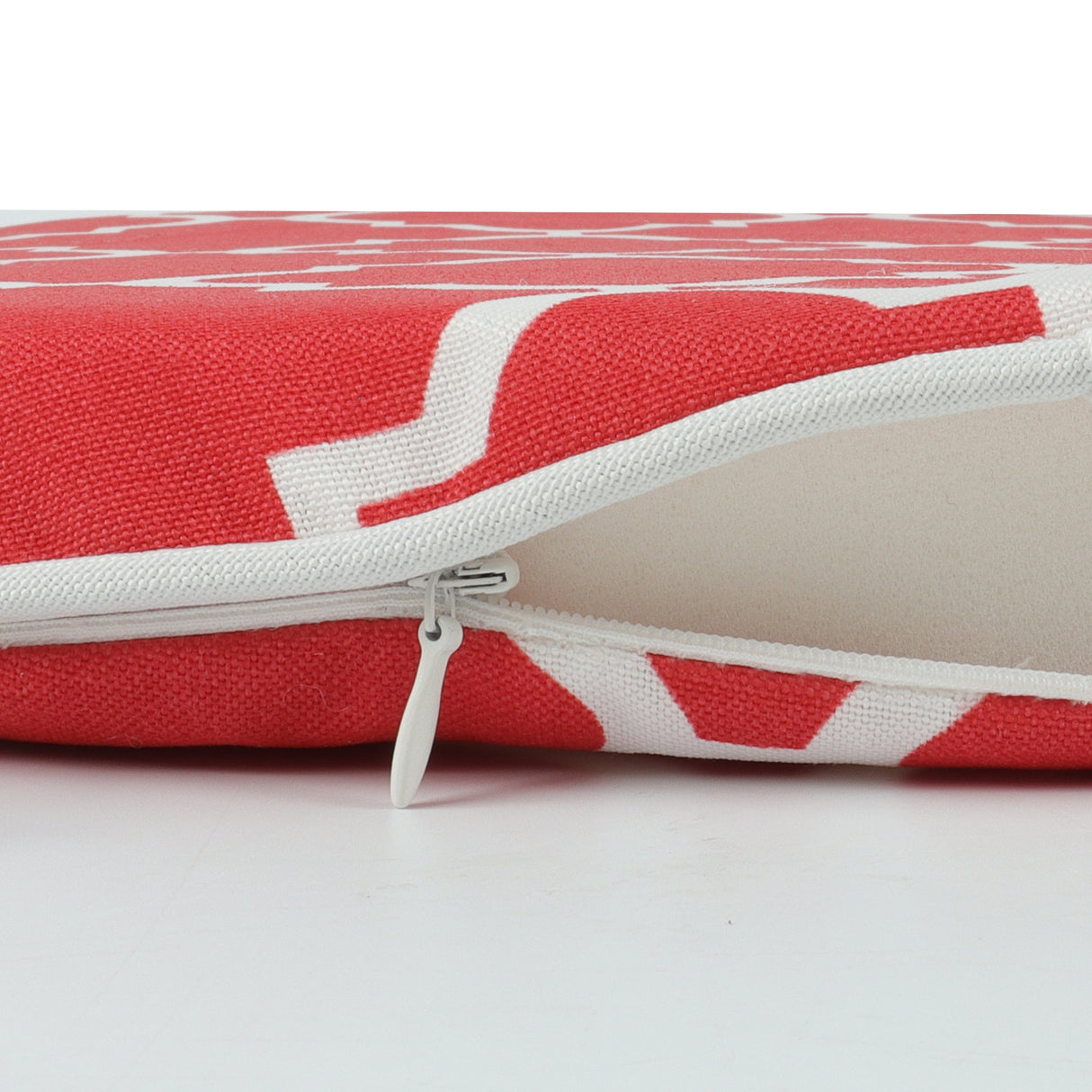 Outdoor Chair Cushions Seat Cushions with Straps, Set of 4, Plaid Red