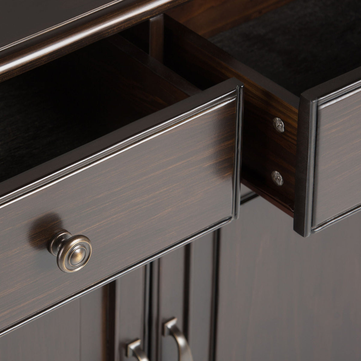 Connaught Handcrafted Entryway Storage Cabinet with Adjustable Shelves - Multiple Colors