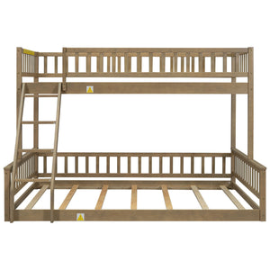 Bunk Bed With Ladder And Guardrails