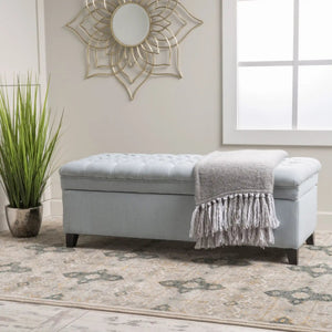 Juliana Storage Ottoman With Birch Legs