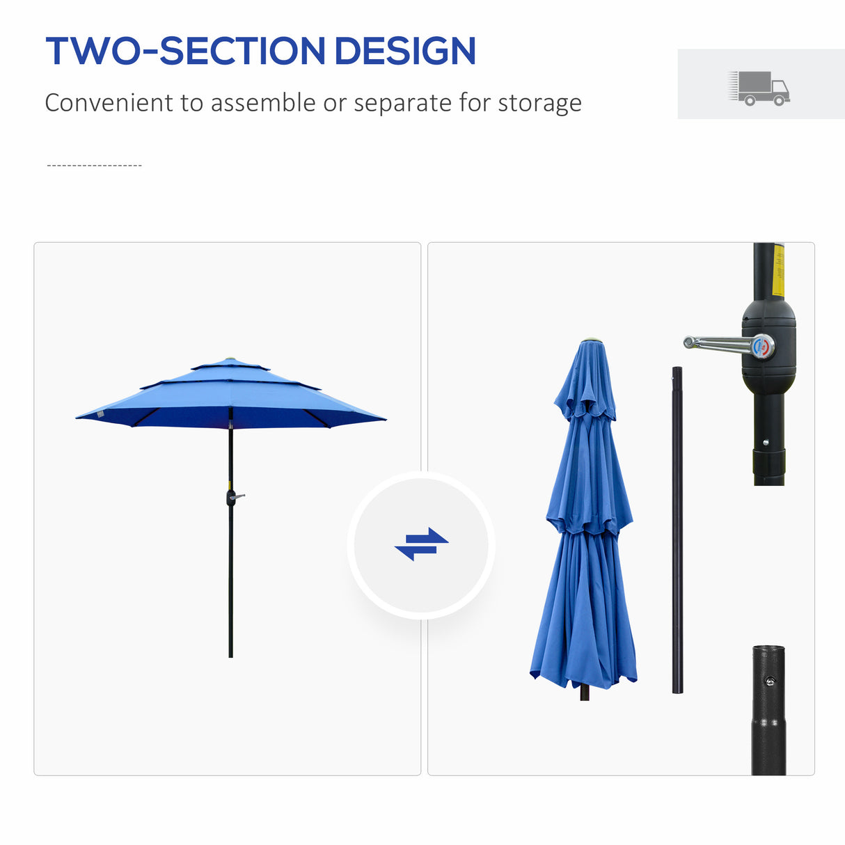The Effortless Crank-Open 9' Patio Umbrella