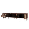 TV Stand With App-Controlled LED Lights, 2 Drawers & Door Storage