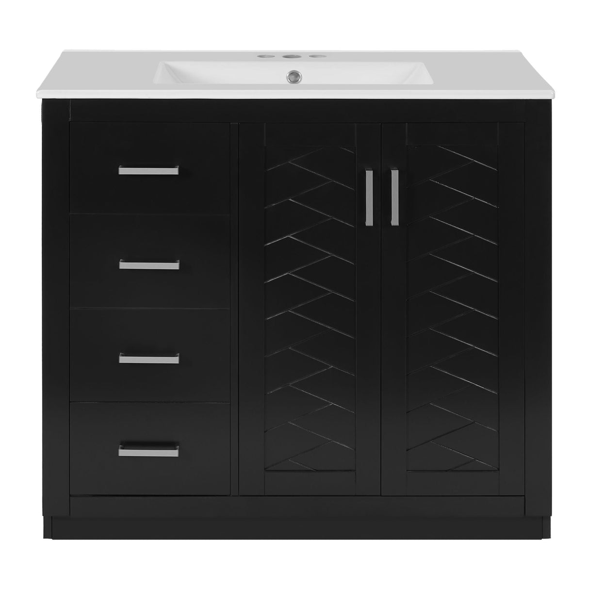 Bathroom Vanity With Sink Combo, Storage Cabinet