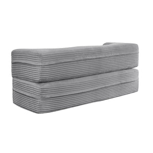 Floor Convertible Sleeper Sofa Bed With 2 Pillows