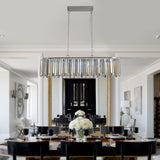 Modern Oval Crystal Ceiling Chandelier