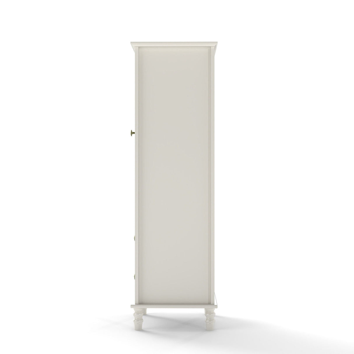 Minimalism Buffet Cabinet With Glass Doors And Double Drawer